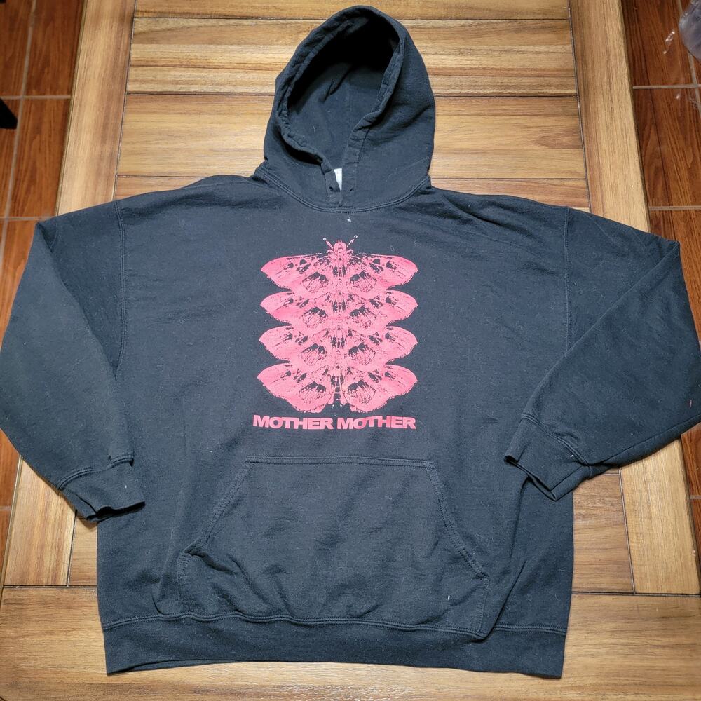 Mother Mother LS Black Unisex Hoodie (Gildan) - Size XL